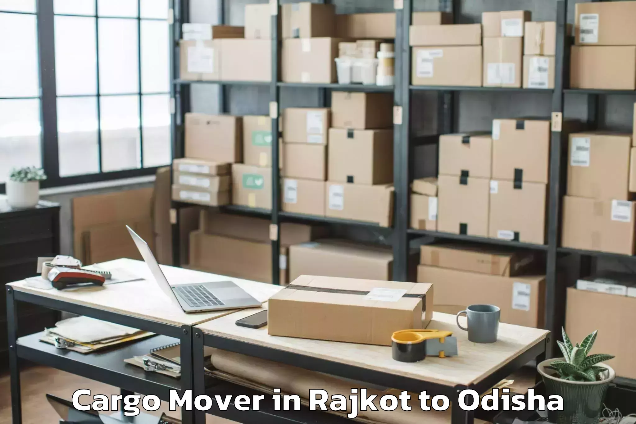 Get Rajkot to Daspalla Cargo Mover